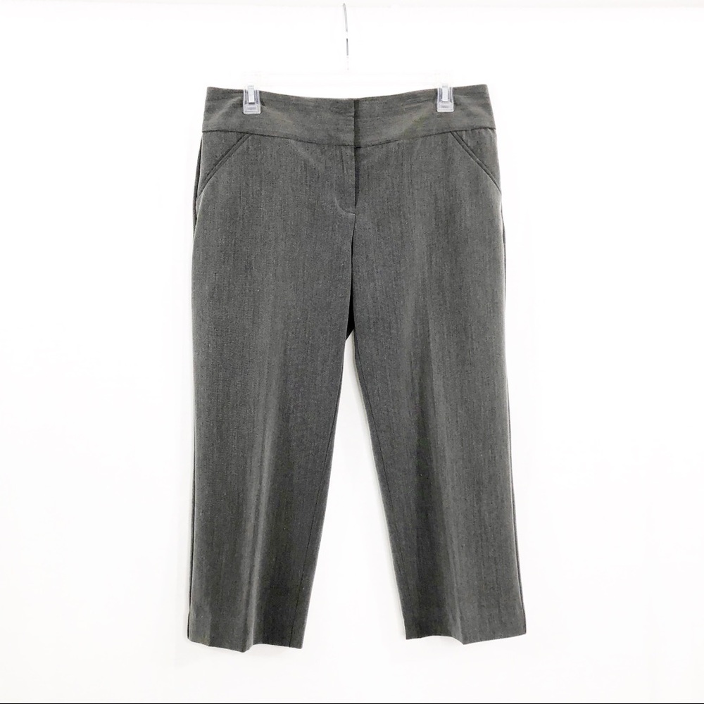 Nicole Miller Dress Crop Capris Pants, Size 6, Gray